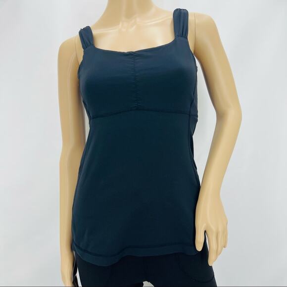 lululemon athletica Tops - Lululemon Black Built in Bra Tank Top